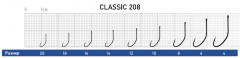 Крючок DUNAEV Classic 208 #14 10шт/уп