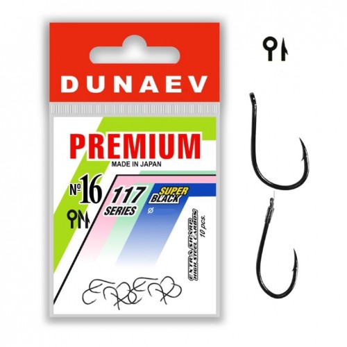 Крючок DUNAEV Premium 117 #16 Ø0.60мм 10шт/уп