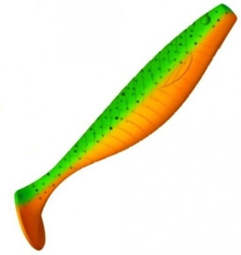 Виброхвост ZUB Provocator 145мм 21гр цвет 022 зелено-оранжевый 5шт/уп