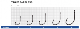 Крючок DUNAEV Trout Barbless #2 7шт/уп