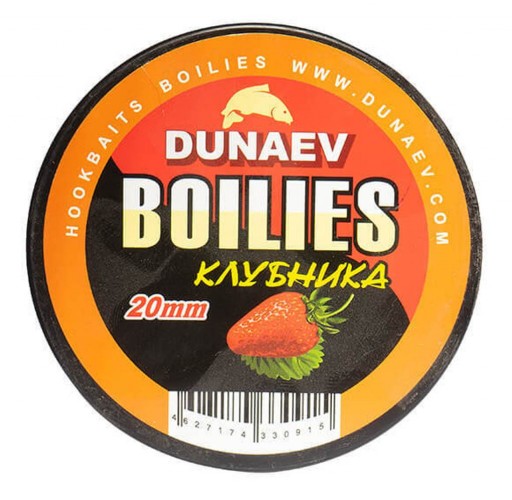 Бойлы DUNAEV Вареные 20мм Клубника