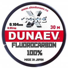 Флюорокарбон DUNAEV X-Core Fluorocarbon 100% 30м 0.104мм 0.95кг
