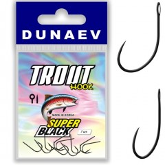 Крючок DUNAEV Trout Super Black #10 7шт/уп