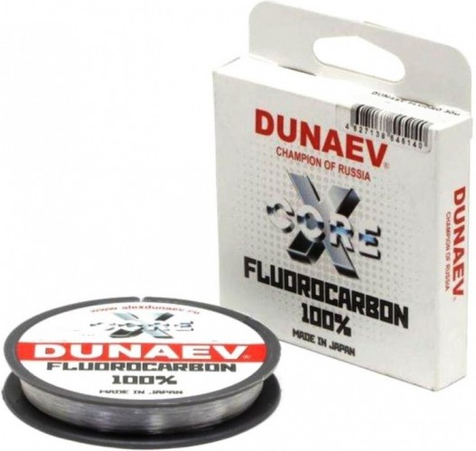 Флюорокарбон DUNAEV X-Core Fluorocarbon 100% 30м 0.128мм 1.50кг