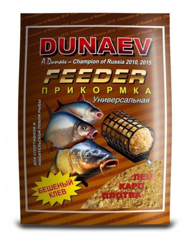 Прикормка DUNAEV Классика 0.9кг Фидер Универсальная