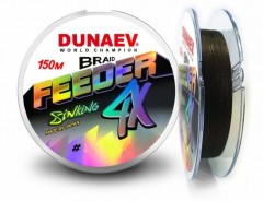 Плетёный шнур DUNAEV Feeder PEx4 150м #1.2/0.19мм 9.00кг BrownColor