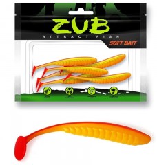 Виброхвост ZUB Bleak 90мм цвет 011 желто-красный 5шт/уп