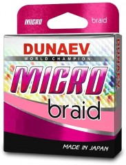 Плетёный шнур DUNAEV Micro PEx4 100м #0.4/0.108мм 4.30кг PinkColor