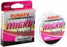Плетёный шнур DUNAEV Micro PEx4 100м #0.4/0.108мм 4.30кг PinkColor