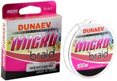 Плетёный шнур DUNAEV Micro PEx4 100м #0.4/0.108мм 4.30кг PinkColor