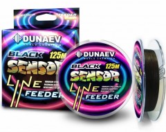 Леска DUNAEV Black Sensor Feeder Line 125м 0.330мм 9кг черная, тонущая
