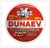 Флюорокарбон DUNAEV X-Core Fluorocarbon 100% RED 100м 0.117мм 1.17кг