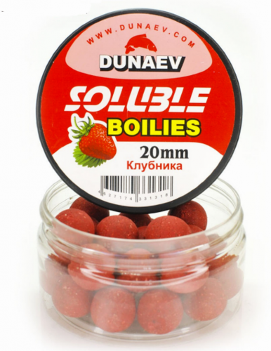 Бойлы DUNAEV Пылящие 20мм Клубника