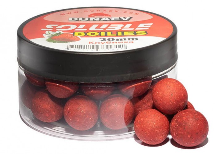 Бойлы DUNAEV Пылящие 20мм Клубника