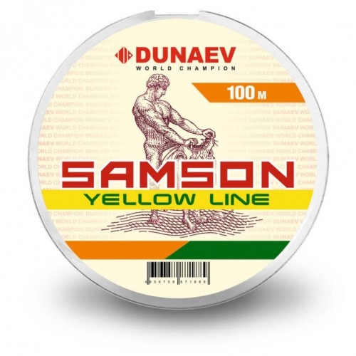 Леска DUNAEV Samson Yellow 100м 0.16мм 2.5кг желтая