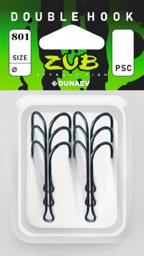 Крючок двойной ZUB 801 Long #6 8шт/уп