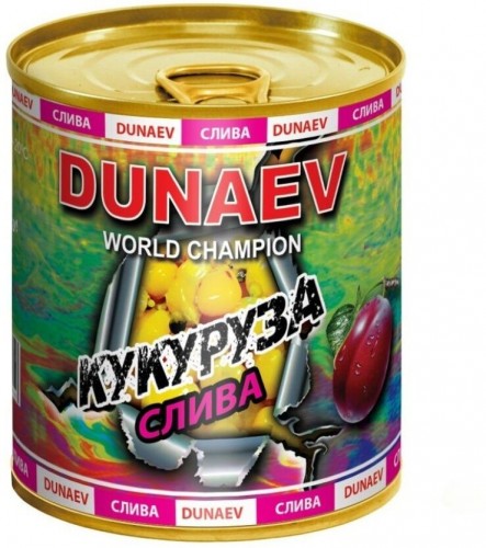 Добавка для прикормки металлобанка DUNAEV Кукуруза Слива 320мл