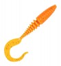 Приманка DS-TWIST 90мм 5шт/уп, цвет (250) морковный, блестки черные