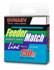 Леска монофил DUNAEV Feeder-Match Sinking Black 150м 0.22мм 4.40кг