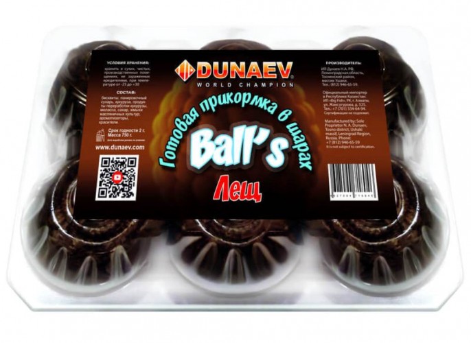 Прикормка DUNAEV Ball`s 0.75кг Лещ