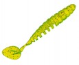 Приманка DS-SHAD 100мм 4шт/уп, цвет (310) желтый, блестки черные