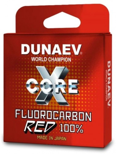 Флюорокарбон DUNAEV X-Core Fluorocarbon 100% RED 100м 0.370мм