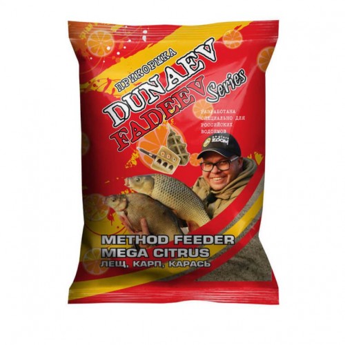 Прикормка DUNAEV-FADEEV 1кг Feeder Method Mega Citrus