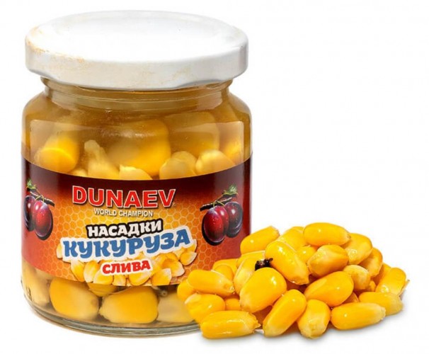Насадка стеклобанка DUNAEV Кукуруза Слива 100мл