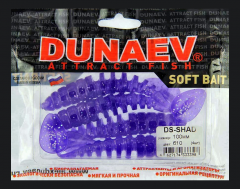 Приманка DS-SHAD 100мм 4шт/уп, цвет (610) фиолетовый, блестки серебрянные
