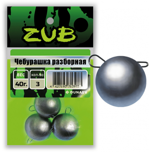 Груз ZUB Чебурашка разборная 40г. 3шт/уп