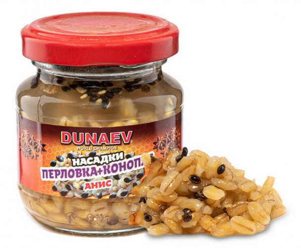 Насадка стеклобанка DUNAEV Перловка+Конопля 100мл Анис