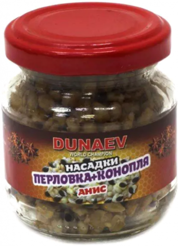 Насадка стеклобанка DUNAEV Перловка+Конопля 100мл Анис